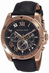 Michael Kors Watches : MK8544 Black Dial Leather Band Men Watch