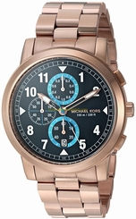 Michael Kors Watches : MK8550 Blue Dial Stainless Steel Band Men Watch