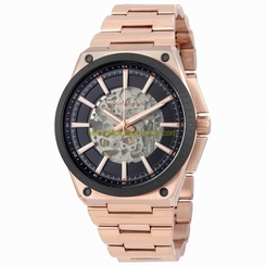 Michael Kors Watches : MK9022 Automatic Skeleton Dial Rose Gold Tone Stainless Steel Men Watch