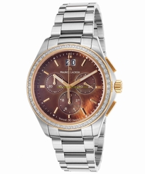 Maurice Lacroix Watches : MLACROIX-MI1057-PVP22-760 Brown Dial Stainless Steel Band Women Watch
