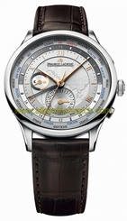Maurice Lacroix Watches : MP6008-SS001-110 Automatic Worldtimer Leather Men Watch