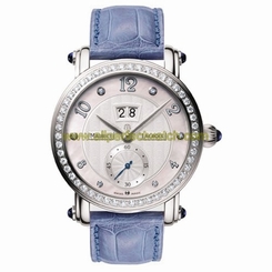 Maurice Lacroix Watches : MP6016-SD501-170 Automatic Mother of Pearl Small Second Sub Dial Diamond Bezel Leather Women Watch