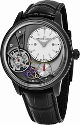 Maurice Lacroix Watches : MP6118-PVB01-130-1 Automatic Masterpiece Gravity Black Leather Men Watch