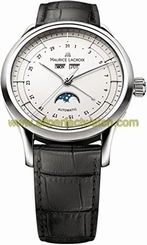 Maurice Lacroix Watches : MP6347-SS001-19 Silver Dial Stainless Steel Men Watch