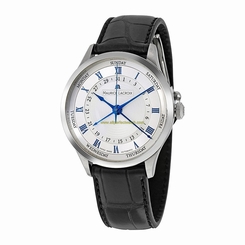 Maurice Lacroix Watches : MP6507-SS001-110 White Dial Fixed Stainless Steel Band Men Watch