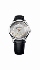 Maurice Lacroix Watches : MP6507-SS001-111 Automatic Day Date Black Leather Men Watch