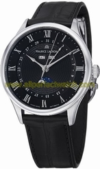 Maurice Lacroix Watches : MP6607-SS001-310 Automatic Day Date Month Black Dial Leather Women Watch