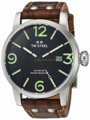 TW Steel Watches : MS12 Black Dial Stainless steel Band Men Watch