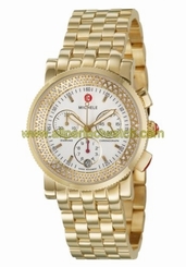 Michele Watches : MWW01C000043 Quartz Diamonds and Gold Tone Women Watch