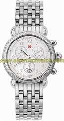Michele Watches : MWW03C000013 Quartz Diamonds and Stainless Steel Women Watch