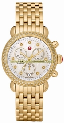 Michele Watches : MWW03M000141 Quartz Diamonds and Gold Tone Women Watch