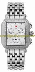 Michele Watches : MWW06A000028 Quartz Diamonds and Stainless Steel Women Watch