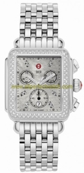 Michele Watches : MWW06A000699 Quartz Diamonds and Stainless Steel Women Watch