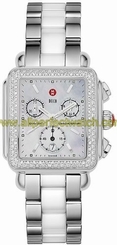 Michele Watches : MWW06A000716 Quartz Diamonds and Stainless Steel Women Watch