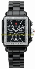 Michele Watches : MWW06F000001 Quartz Diamonds and Stainless Steel Women Watch