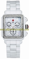 Michele Watches : MWW06F000002 Quartz Diamonds and Stainless Steel Women Watch