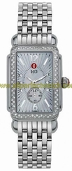 Michele Watches : MWW06M000012 Quartz Diamonds and Stainless Steel Women Watch
