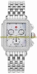 Michele Watches : MWW06P000001 Quartz Diamonds and Stainless Steel Women Watch