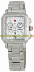 Michele Watches : MWW06P000002 Quartz Diamonds and Stainless Steel Women Watch