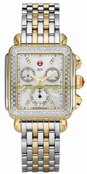 Michele Watches : MWW06P000108 Quartz Diamonds and Stainless Steel Women Watch