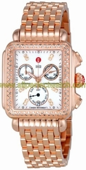 Michele Watches : MWW06P000109 Quartz Diamonds and Gold Tone Women Watch