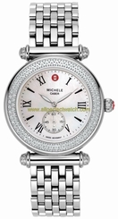 Michele Watches : MWW16A000001 Quartz Diamonds and Stainless Steel Women Watch