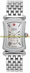 Michele Watches : MWW16B000001 Quartz Diamonds and Stainless Steel Women Watch