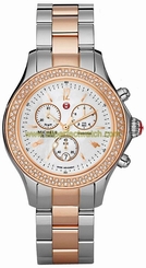 Michele Watches : MWW17A000017 Quartz Diamonds and Gold Tone Women Watch