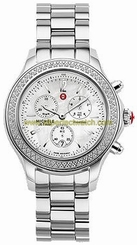 Michele Watches : MWW17C000007 Quartz Diamonds and Stainless Steel Women Watch