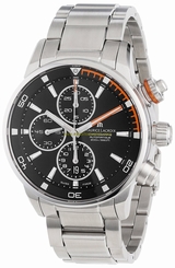 Maurice Lacroix Watches : PT6008-SS002332 Black Dial Chronograph Men Watch