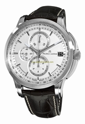 Maurice Lacroix Watches : PT6128-SS001130 Silver Plated Dial Leather Women Watch