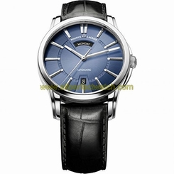 Maurice Lacroix Watches : PT6158-SS001-43E Blue Automatic Men Watch