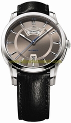 Maurice Lacroix Watches : PT6158-SS001-73E Automatic Day Date Black Leather Men Watch