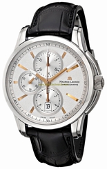 Maurice Lacroix Watches : PT6188-SS001-131 Silver Dial Stainless Steel Band Men Watch