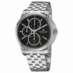 Maurice Lacroix Watches : PT6188-SS002330 Black Dial Stainless Steel Band Men Watch