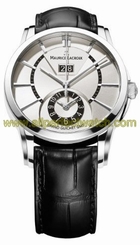 Maurice Lacroix Watches : PT6208-SS001-130 Mechanical Hand-wind Dual Time Men Watch