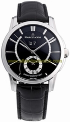 Maurice Lacroix Watches : PT6208-SS001-330 Mechanical Hand-wind Dual Time Men Watch