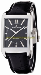 Maurice Lacroix Watches : PT6247-SS001-330 Automatic Date Black Dial Leather Men Watch
