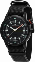 Maurice Lacroix Watches : PT6248-PVB013-332-2 Black Dial Stainless Steel Band Men Watch