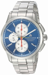 Maurice Lacroix Watches : PT6388-SS002-430-1 Blue Dial Stainless Steel Men Watch