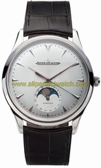 Jaeger-LeCoultre Watches : Q1368420 Ultra Thin Automatic Silver Moonphase Men Watch