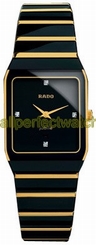 Rado Watches : R10399751 Quartz Black Hardmetal Black Dial Black Hardmetal Band Women Watch