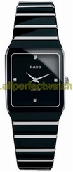 Rado Watches : R10464711 Quartz Black Hardmetal Black Dial Black Hardmetal Band Women Watch