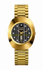Rado Watches : R12304313 Quartz Analog Day Date Gold Tone Stainless Steel Men Watch