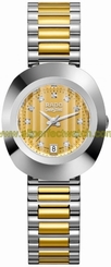 Rado Watches : R12307304 Quartz Diamond Hour Markers Dial Date Two Tone Stainless Steel Women Watch