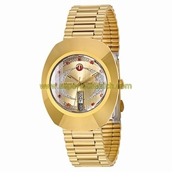 Rado Watches : R12413063 Automatic Crystal Dial Day Date Gold Tone Stainless Steel Men Watch