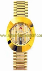 Rado Watches : R12413153 Yellow Dial Yellow Plated Bracelet Band Men Watch