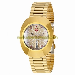Rado Watches : R12413373 Automatic Crystal Dial Day Date Gold Tone Stainless Steel Men Watch