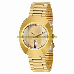 Rado Watches : R12413593 Automatic Analog Crystal Dial Day Date Gold Tone Stainless Steel Men Watch