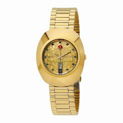 Rado Watches : R12413663 Yellow Gold Dial Fixed Band Men Watch